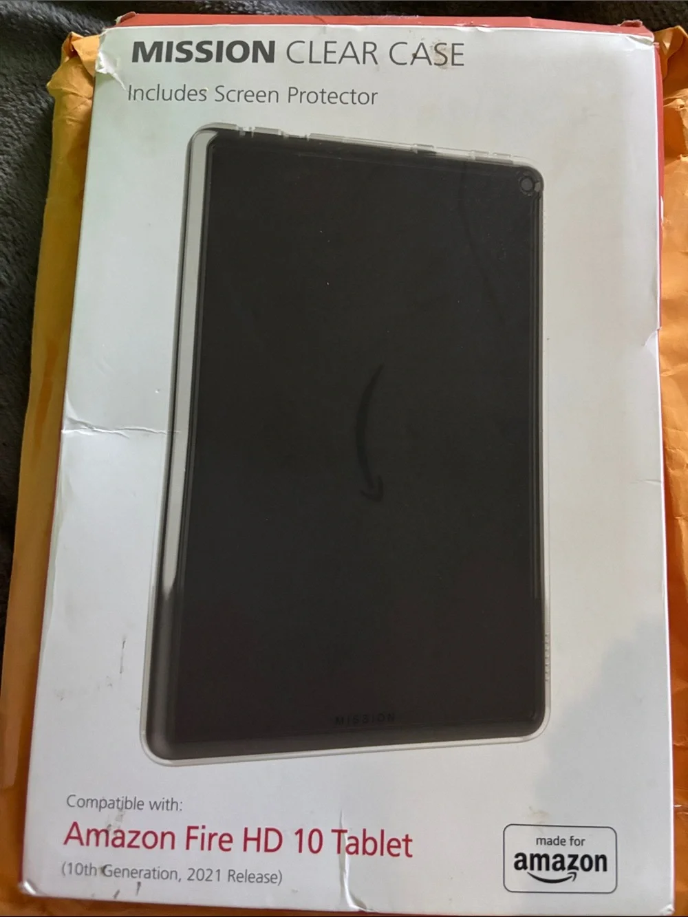 Clear Case with Screen Protector for Amazon Fire HD 10 Tablet – Clear